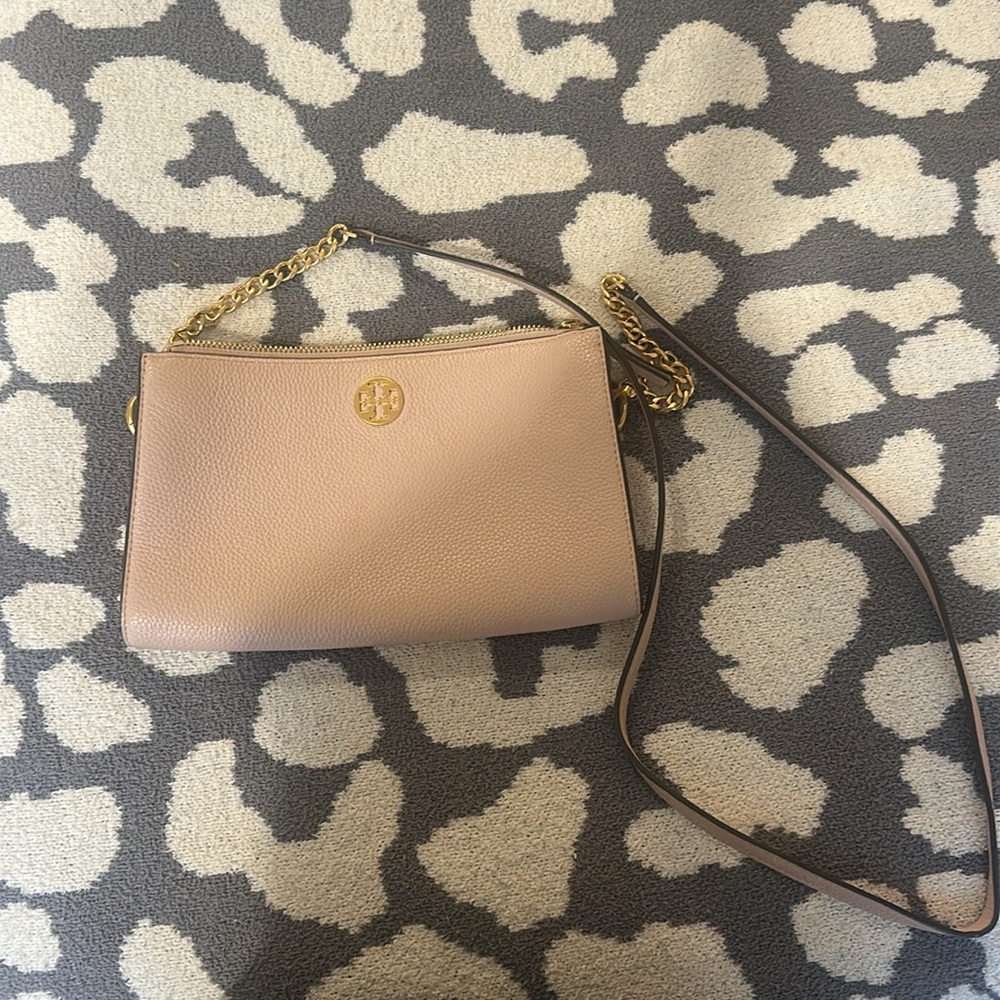 Tory Burch Pink and Gold Crossbody Bag